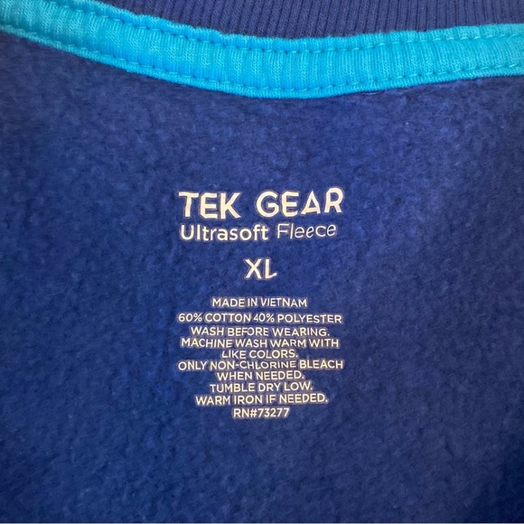 Kansas Jayhawks Tek Gear Sweatshirt Womens Color Blue Size XL - Picture 3 of 5